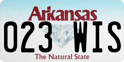 AR license plate 023WIS