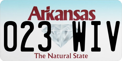 AR license plate 023WIV