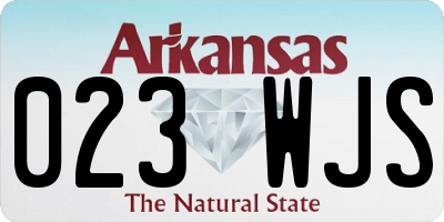 AR license plate 023WJS