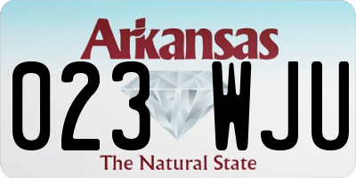 AR license plate 023WJU
