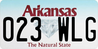 AR license plate 023WLG