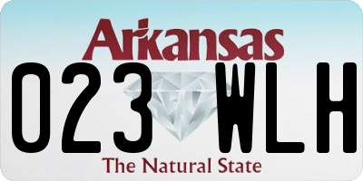 AR license plate 023WLH