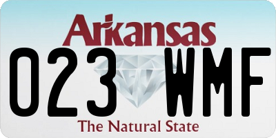 AR license plate 023WMF
