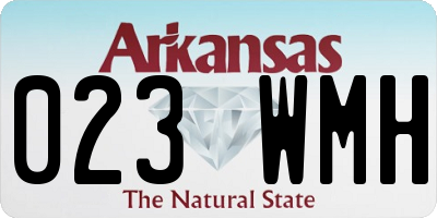 AR license plate 023WMH