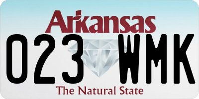 AR license plate 023WMK