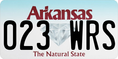 AR license plate 023WRS