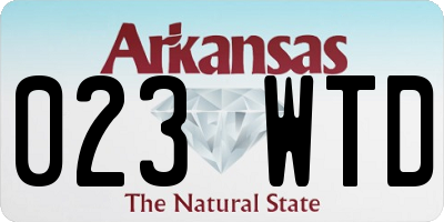 AR license plate 023WTD
