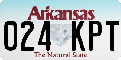 AR license plate 024KPT