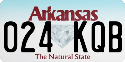 AR license plate 024KQB