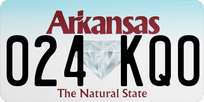 AR license plate 024KQO