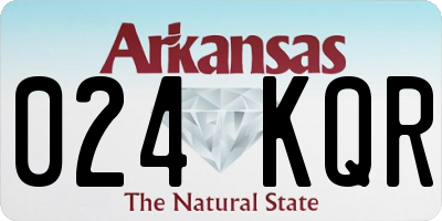 AR license plate 024KQR