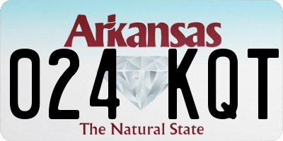 AR license plate 024KQT