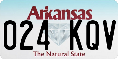 AR license plate 024KQV