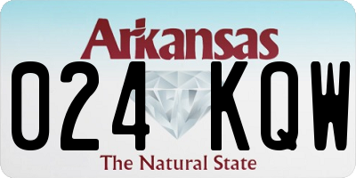 AR license plate 024KQW