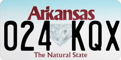 AR license plate 024KQX