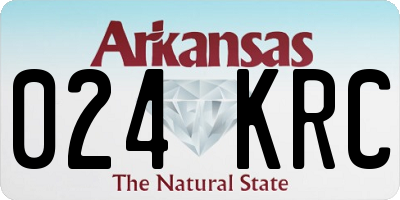 AR license plate 024KRC