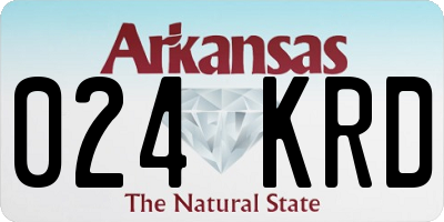 AR license plate 024KRD
