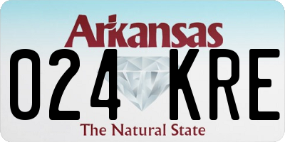 AR license plate 024KRE