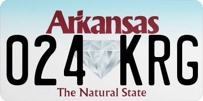 AR license plate 024KRG