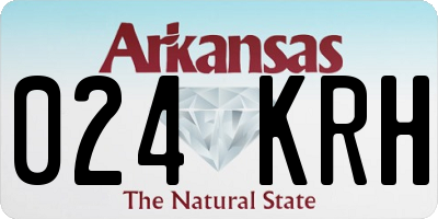 AR license plate 024KRH