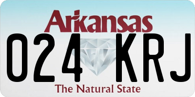 AR license plate 024KRJ