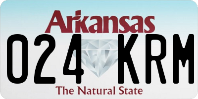 AR license plate 024KRM