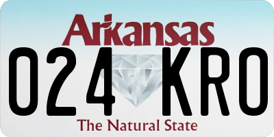 AR license plate 024KRO