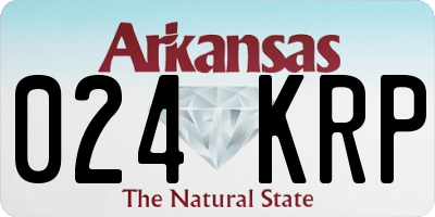 AR license plate 024KRP