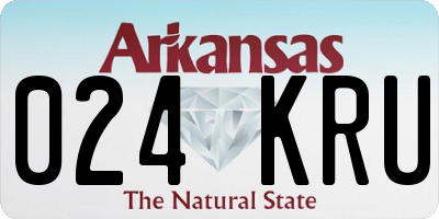 AR license plate 024KRU