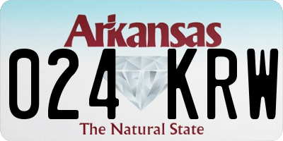 AR license plate 024KRW
