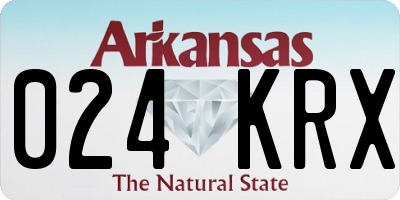 AR license plate 024KRX