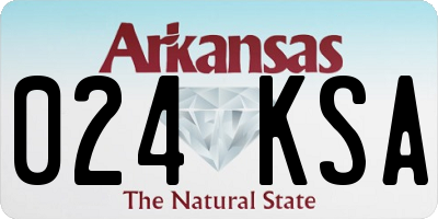 AR license plate 024KSA