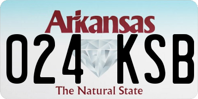 AR license plate 024KSB