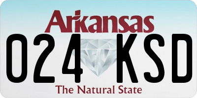 AR license plate 024KSD