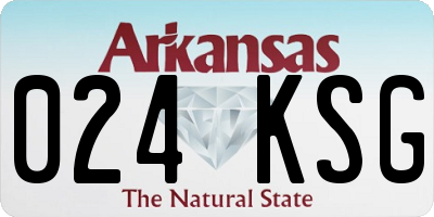 AR license plate 024KSG
