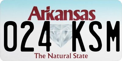 AR license plate 024KSM