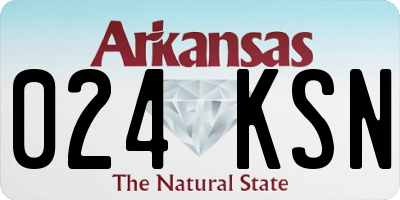 AR license plate 024KSN