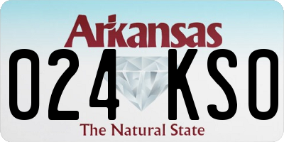 AR license plate 024KSO