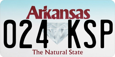 AR license plate 024KSP