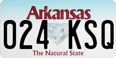 AR license plate 024KSQ