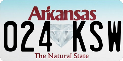 AR license plate 024KSW