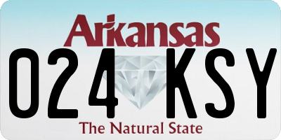 AR license plate 024KSY