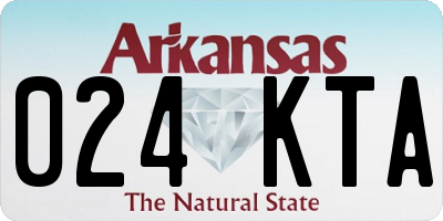 AR license plate 024KTA