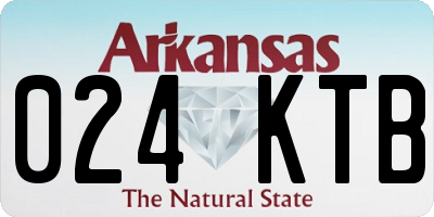 AR license plate 024KTB