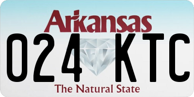 AR license plate 024KTC
