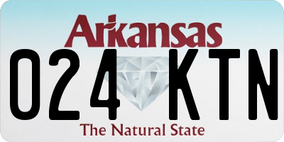 AR license plate 024KTN