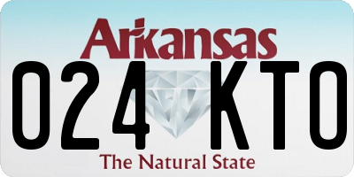 AR license plate 024KTO