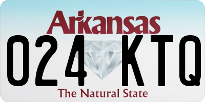 AR license plate 024KTQ