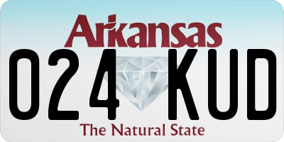 AR license plate 024KUD