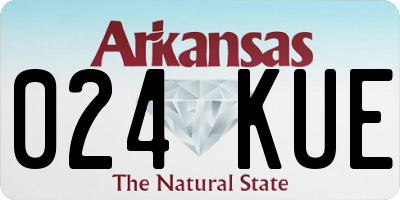 AR license plate 024KUE